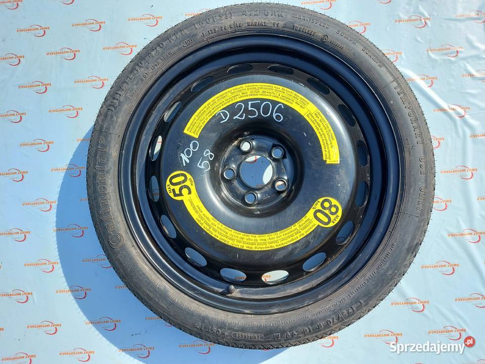 AUDI TT A3 8P VW GOLF koło dojazdowe 1257018 99M Koła dojazdowe sprzedam