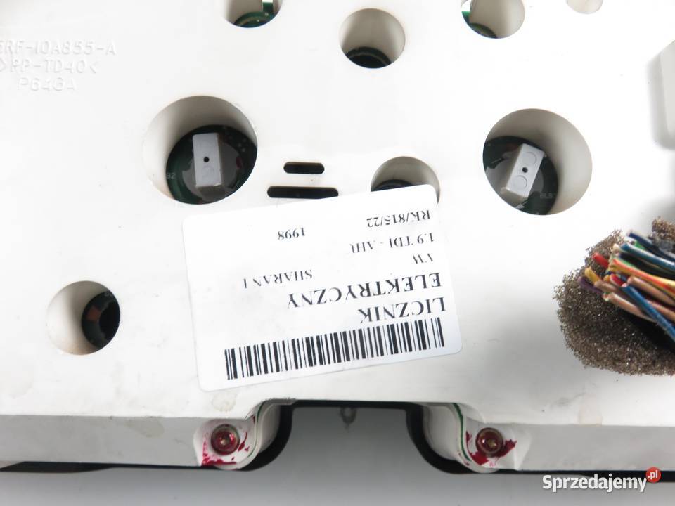 LICZNIK VW SHARAN I 19 TDI 7M0919862H Liczniki i zegary