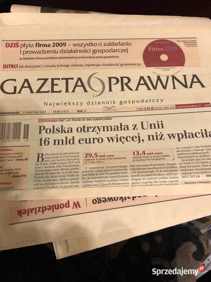 Gazeta prawna z 04050809 2009 Kraków