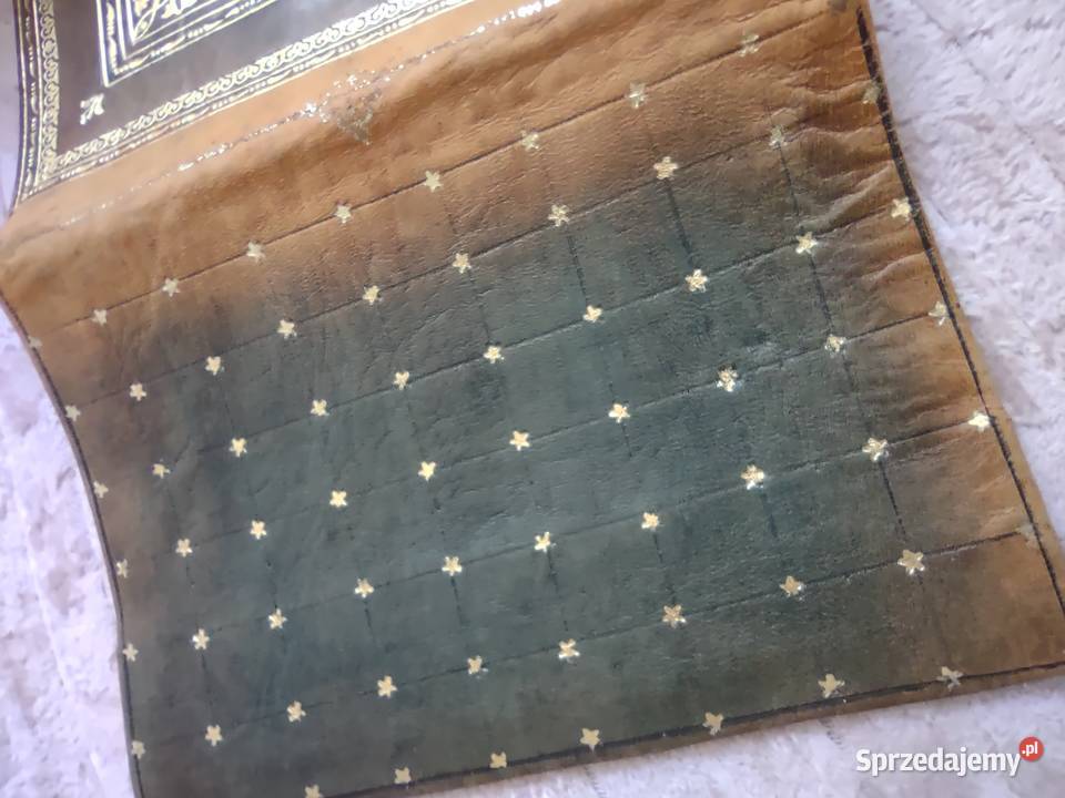 Arabska okładka na książkę wytłaczana skóra Gniezno