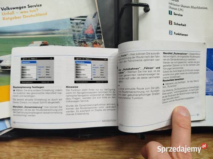 VW Sharan I książka instrukcja obsługi Oryginał sprzedam