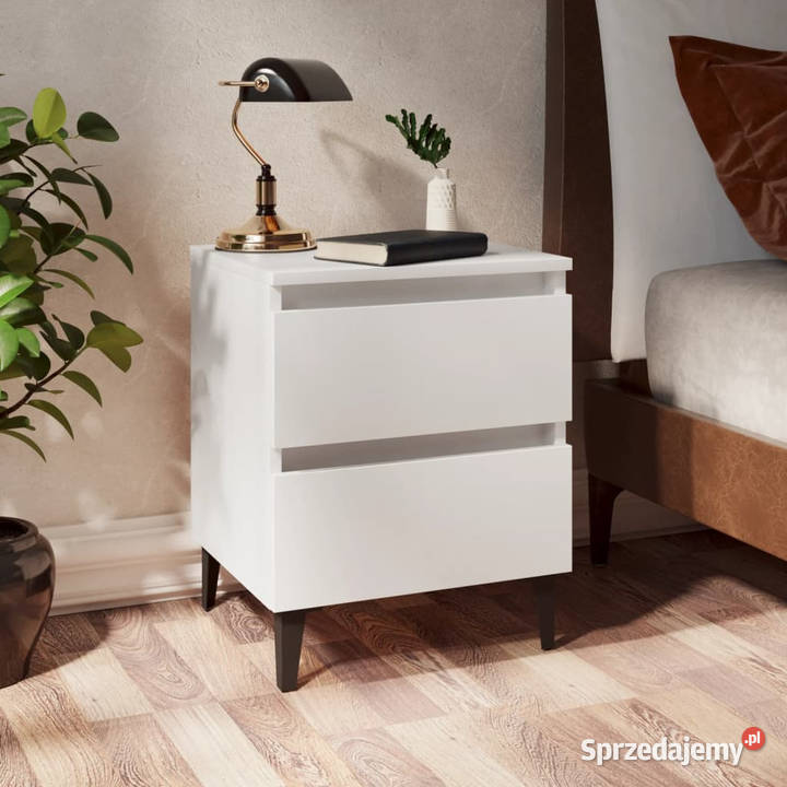 Szafki nocne 2 białe 40x35x50 materiał Warszawa sprzedam