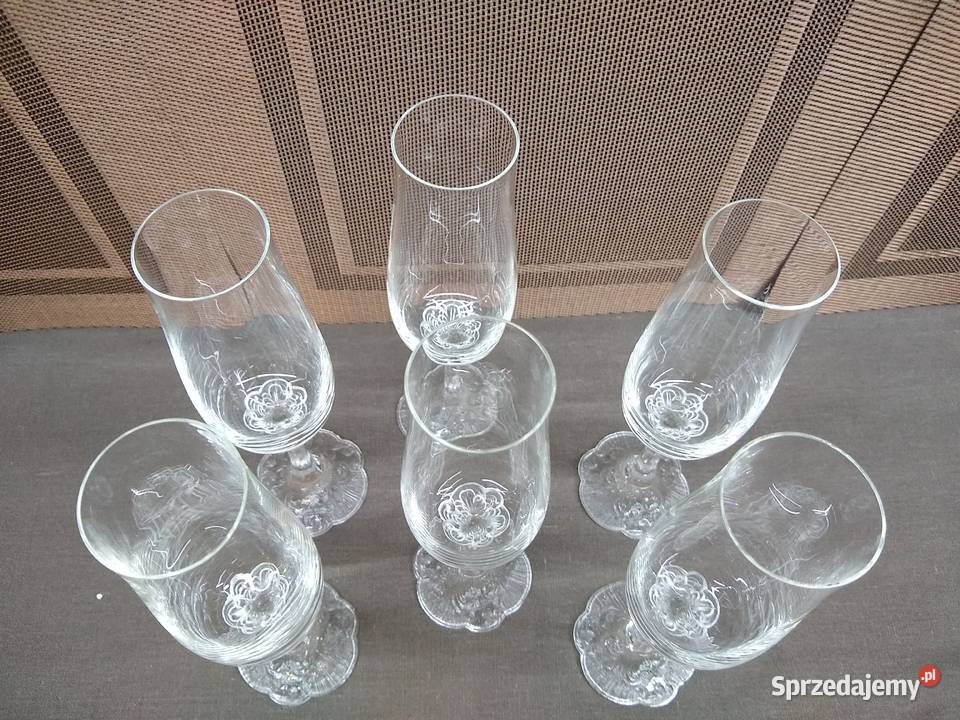 Kieliszki szampan prosecco Rosenthal Monbijou 6 Porcelana i szkło Kalisz