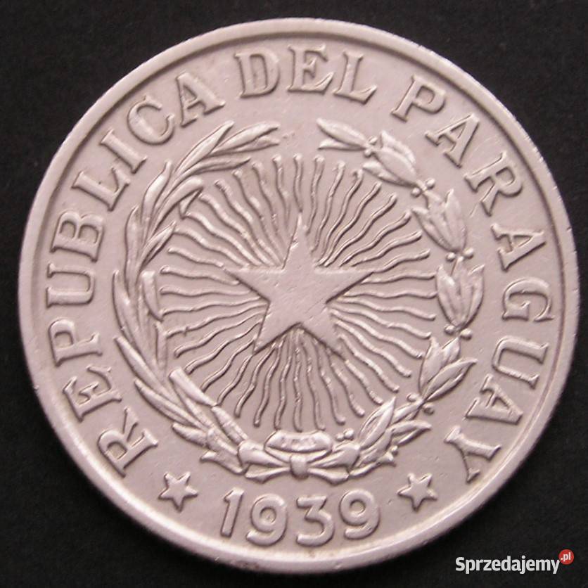 Paragwaj 5 PESOS 1939 Łódź