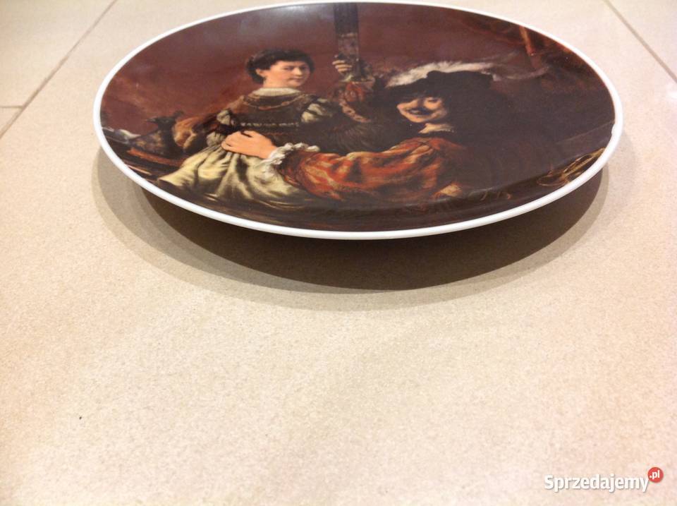 Talerz Porcelanowy REMBRANDT Sygnowany Dekoracja Nowa Sól sprzedam