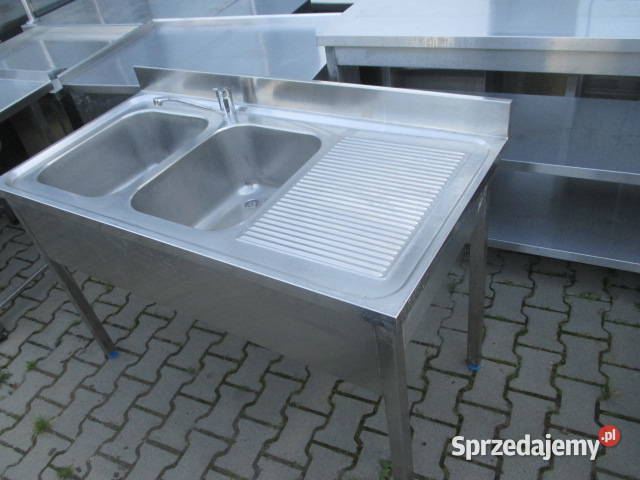 Zlew Gastronomiczny 2 komorowy z ociekaczem