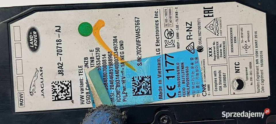 MODUŁ JAGUAR XF PURE J8A270718AJ TELEMATC Lipno sprzedam