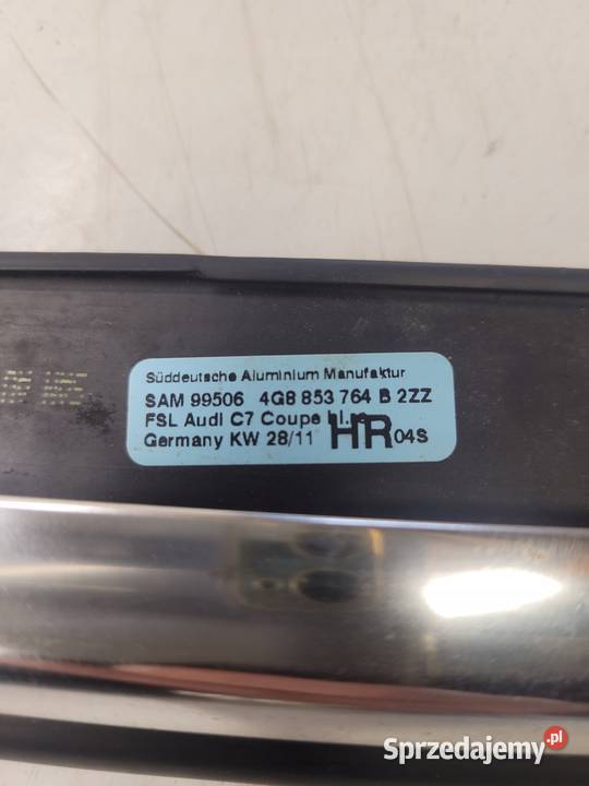 LISTWA CHROM DRZWI PRAWY TYŁ AUDI A7 4G8853764B Listwy i nakładki Przystajń sprzedam