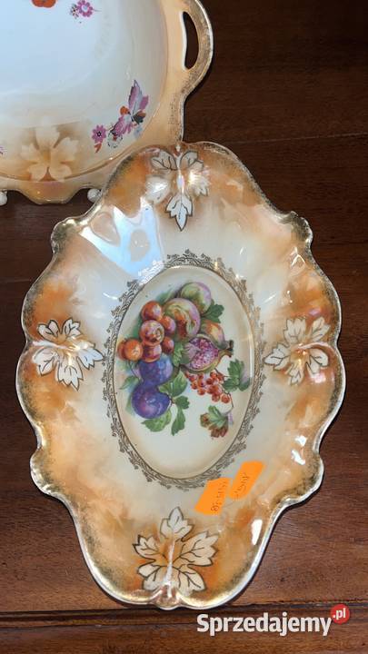 Patera z opalizowanej porcelany Syg Sile Gdańsk