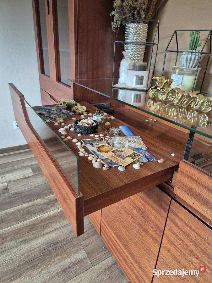 Meble zestaw 5x komoda rtv gablotka witryna