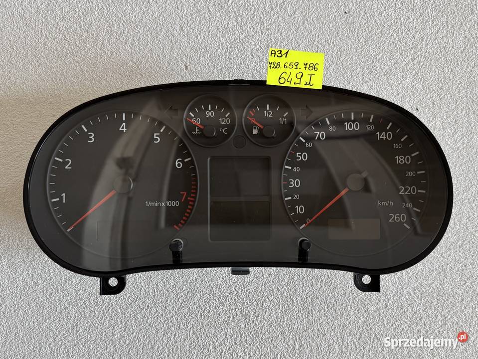 LICZNIK ZEGARY AUDI A3 8L LIFT 16B 8L0920900H osobowe Warszawa