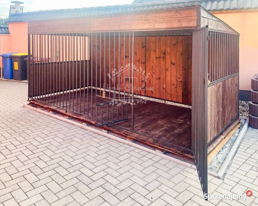 Kojec psa 35x25m Podłoga i ściany drewno uchwyt pomorskie Chojnice