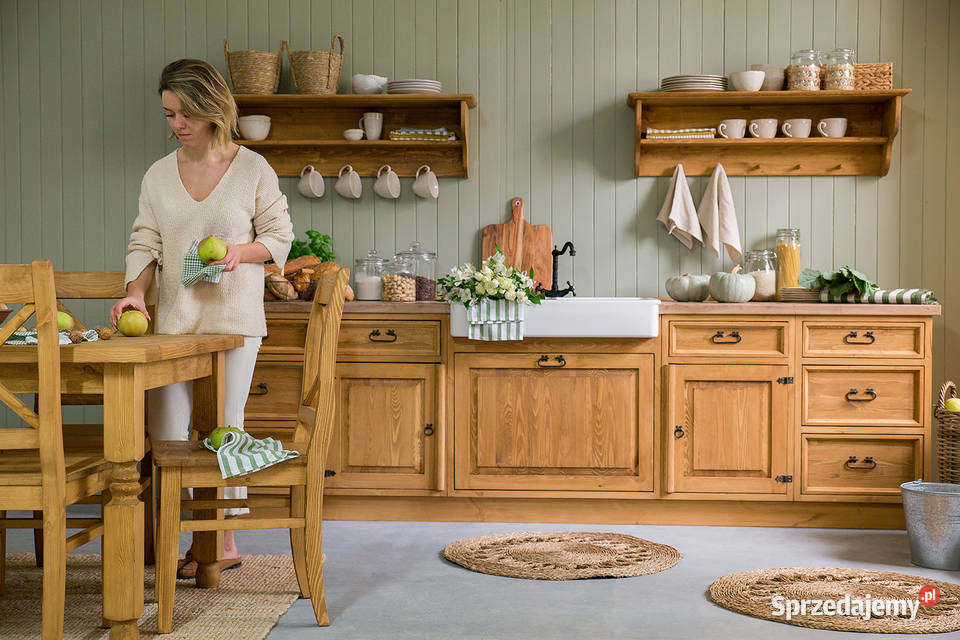 Drewniany zestaw mebli kuchenny do PRODUCENTA 60cm