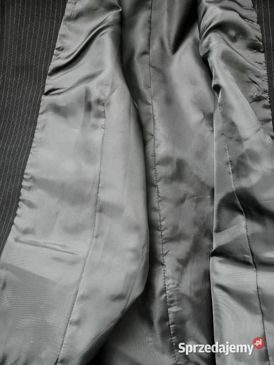 kamizelka do garnituru czarna w prążki rozmiar