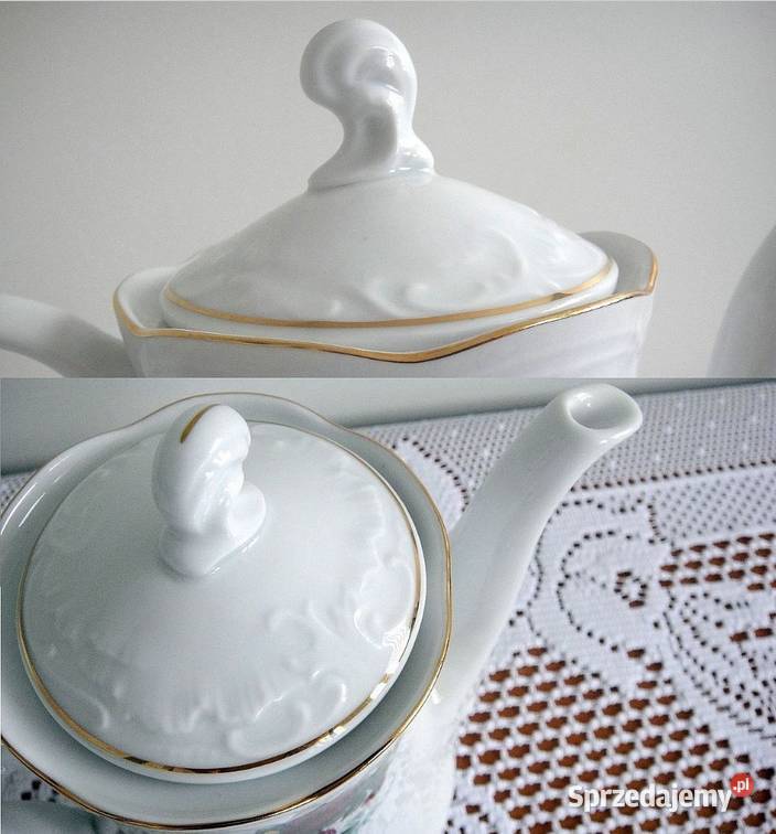 Zestaw porcelanowy do espresso sygnowany Crystal Kielce