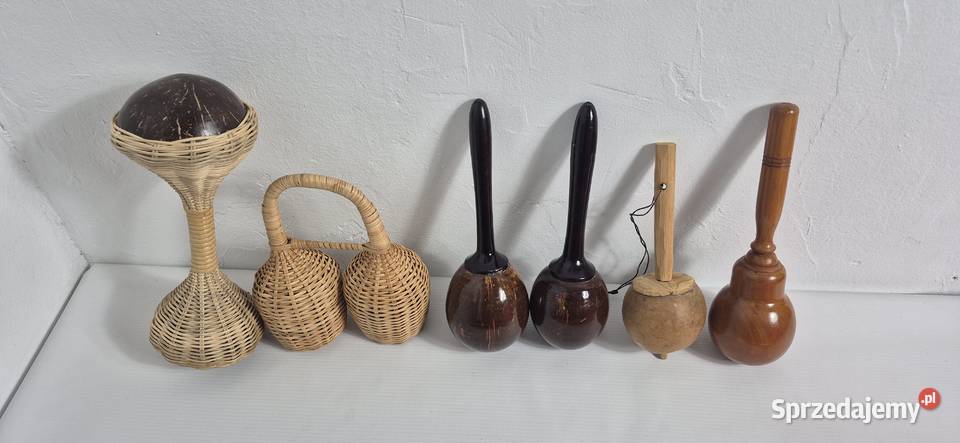 Zestaw 17 instrumentów etnicznych Tykwy Róg Biłgoraj