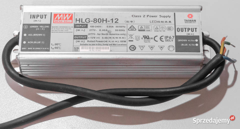 Sterownik Transformator Zasilacz LED Mean Well Elektryka i akcesoria śląskie Częstochowa sprzedam