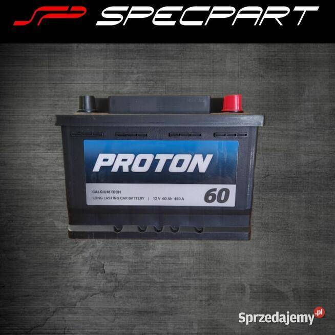 Akumulator Proton 60AH 480A prawy dolnośląskie Lubin