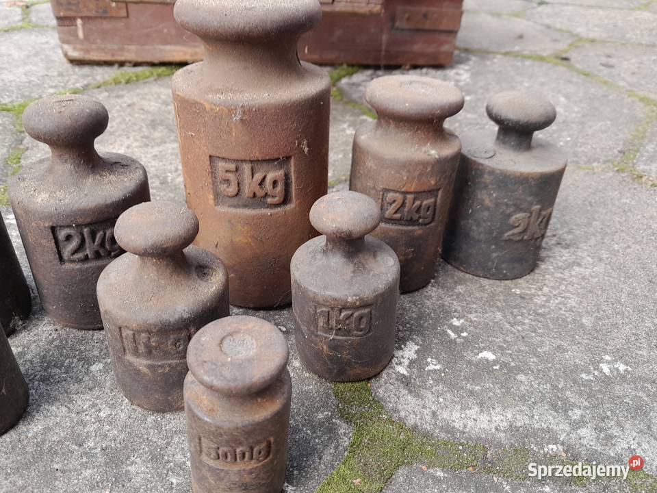 Stara waga dziesiętna towarowa sprawna zestaw Dąbrowa Górnicza