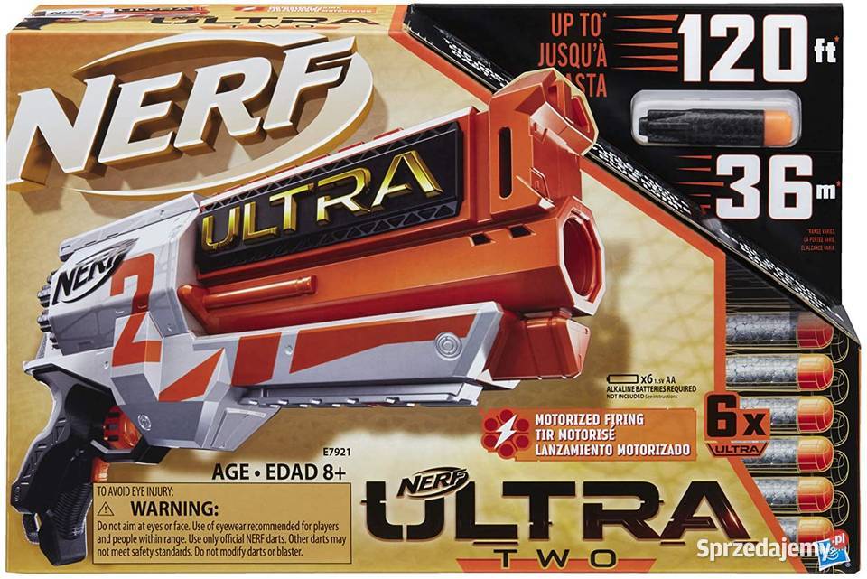 Blaster Wyrzutnia NERF ULTRA TWO Pistolet 6 Plastik  Pozostałe Mogilany sprzedam