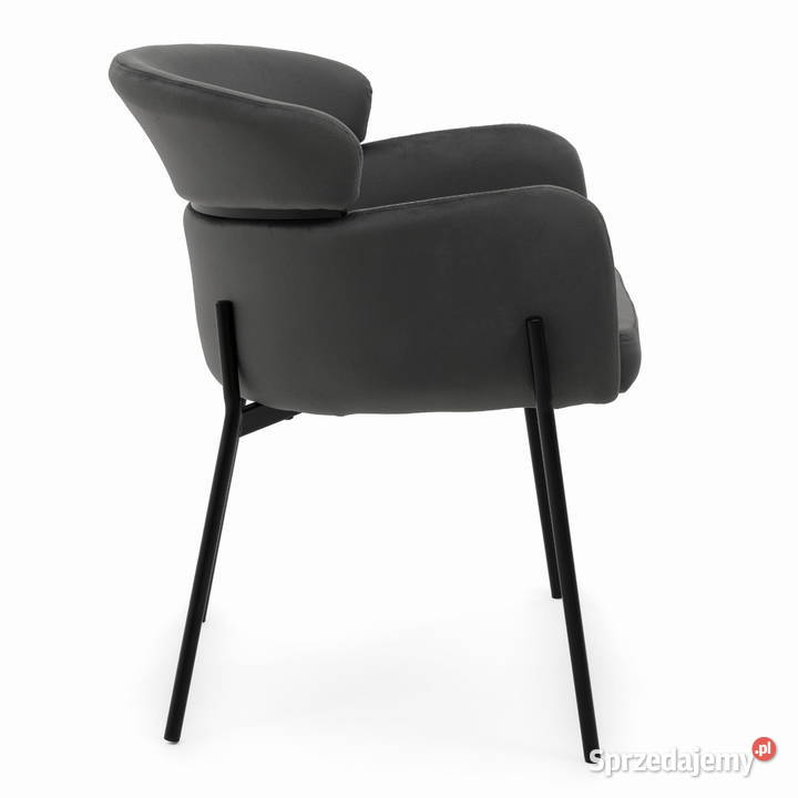 Krzesło Tapicerowane Bolzano Ciemnoszare Wysyłka Tarchały Małe sprzedam