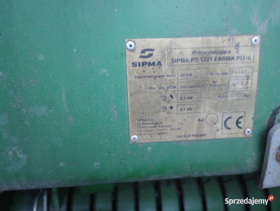 Prasa Sipma 1221 łódzkie Sieradz