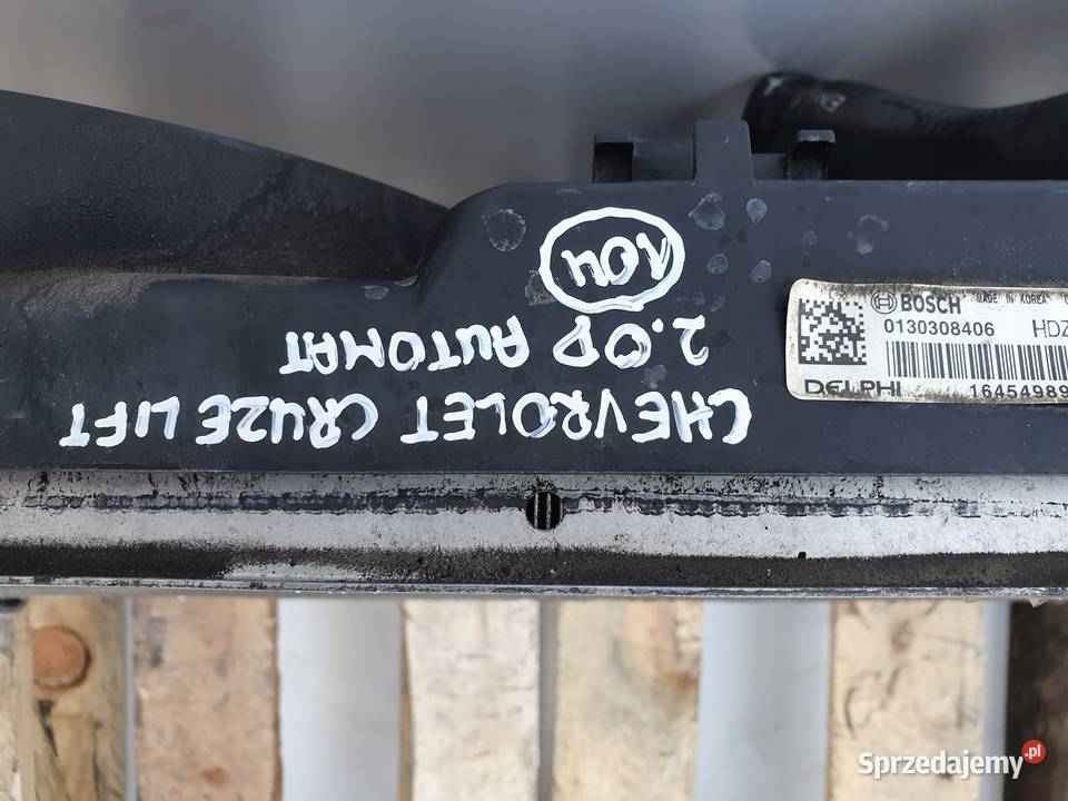 Cruze J305 20 D CHŁODNICA WODY WENTYLATOR Rudka