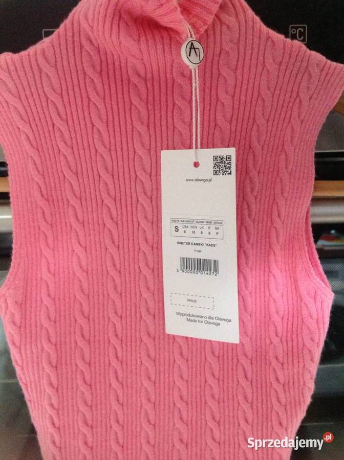 Top Sweterkowy Damski OLA VOGA S Róźowy NOWY Nowa Sól sprzedam