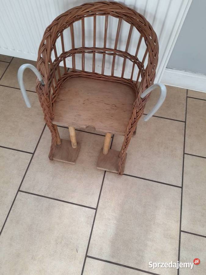 Sprzedam wiklinowy fotelik rowerowy Poznań