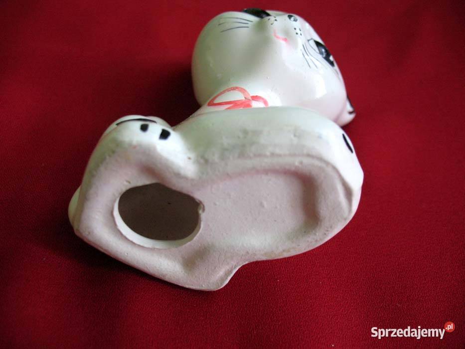 Kot Koteczka z dużymi oczami porcelana 9 x 7 x 5 Siedlce sprzedam