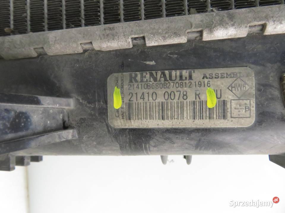 CHŁODNICA WODY DACIA DOKKER Express 15 dCi K9K