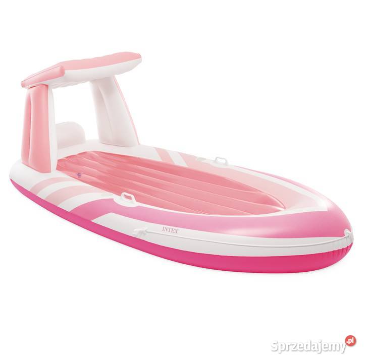 Różowy materac do pływania Z DASZKIEM 244x119x97 Poznań