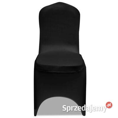 vidaXL Elastyczne pokrowce na krzesło czarne 4 szt.(sku131409)