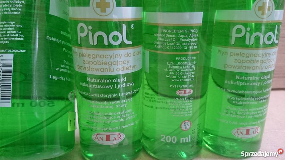 Pinol płyn pielęgnacyjny do ciała skóry przeciw