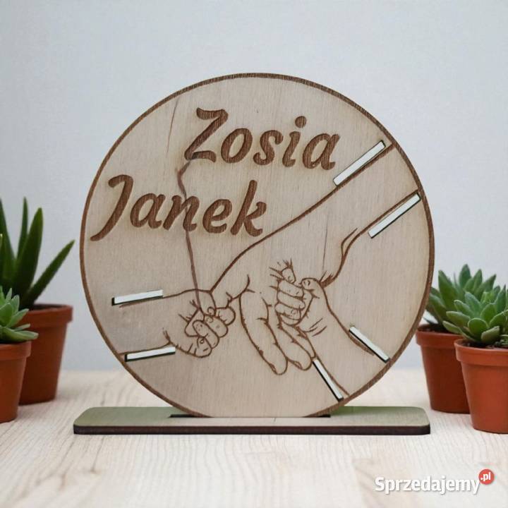 Drewniana Metryczka na Opaskę Szpitalną Dziecka lubelskie Lublin