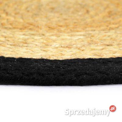 vidaXL Maty na stół 6 naturalny i czarny 38 juta Warszawa sprzedam