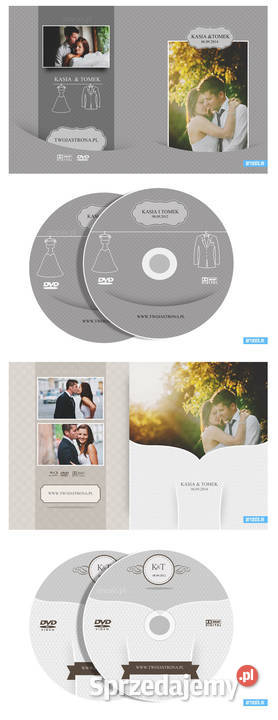 Szablony ślubne DVD 2 Projekty psd Okładki Kraków sprzedam