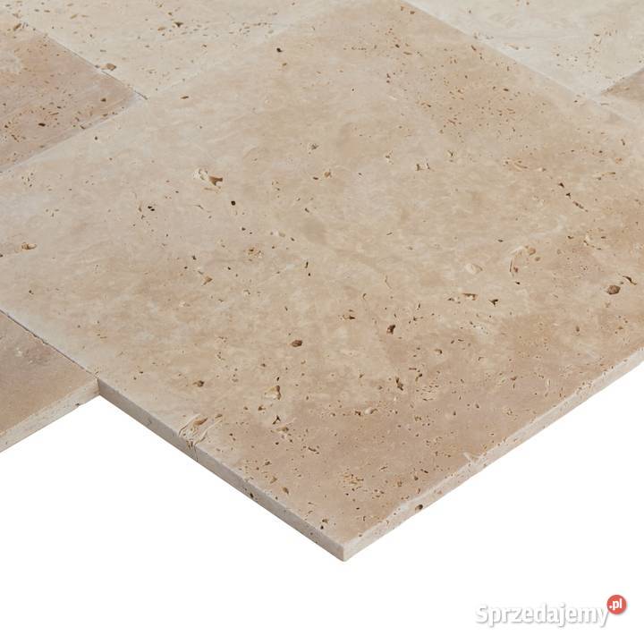 Płytki Trawertyn Light Premium bębnowany komplet Gdynia