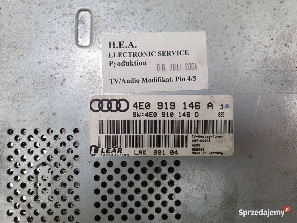 TUNER TV AUDI A8 D3 4E0919146A Lipno