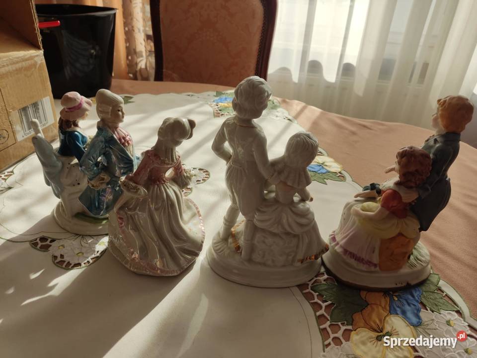 porcelanowe figurki 4 sztuki pary Gorzów Wielkopolski
