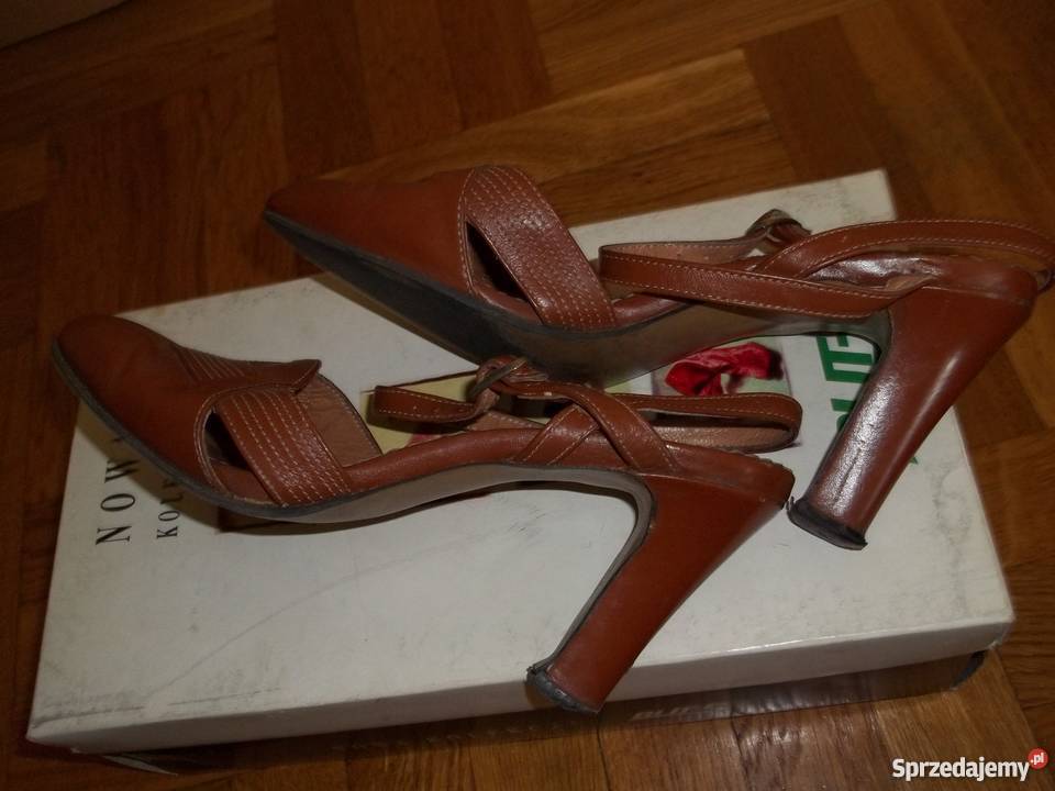 Półbuty skórzane z odkrytą piętą 36 Rozmiar 36 łódzkie Łódź