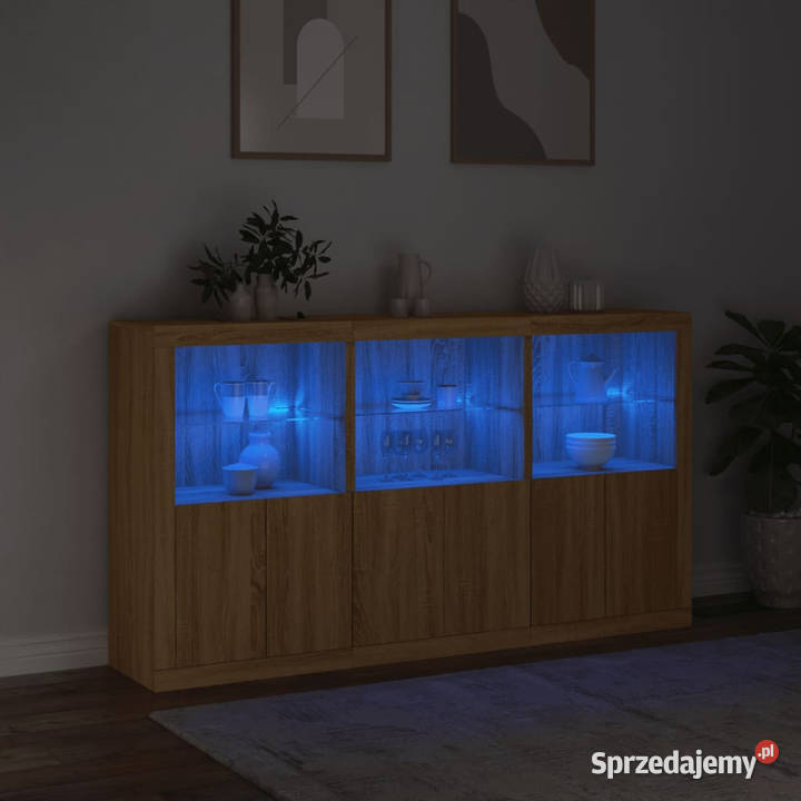 Szafka z oświetleniem LED dąb sonoma 1815x37x100 Warszawa