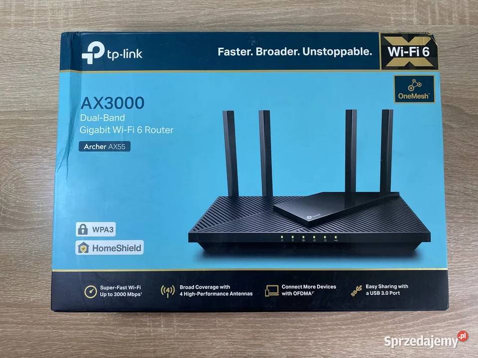 Bezprzewodowy router TP-Link Archer AX55 Piaseczno - Sprzedajemy.pl