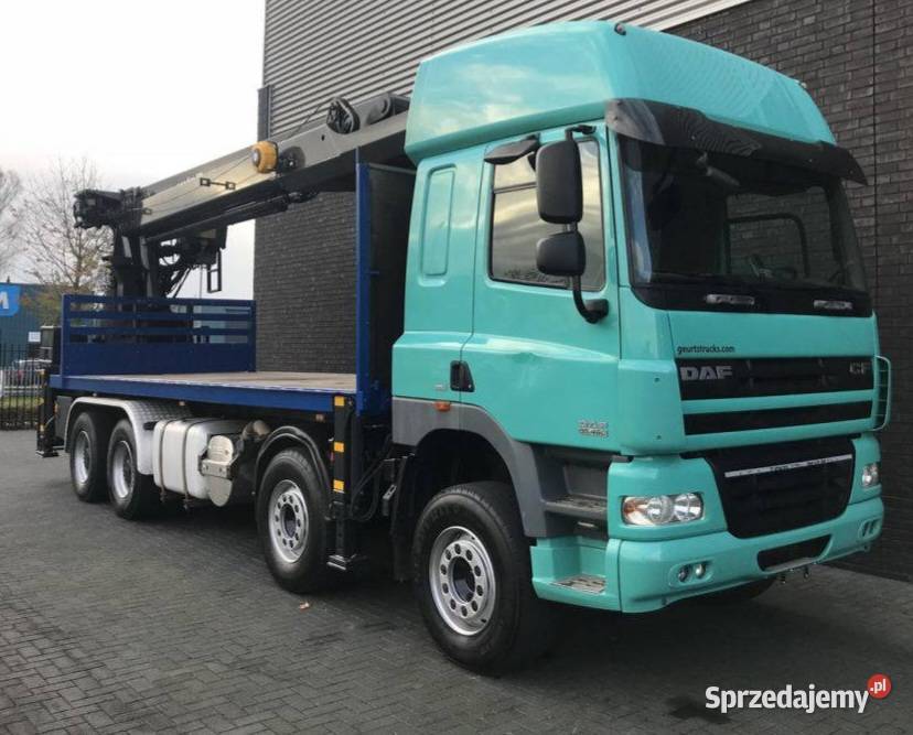 Budowlany podłoga z tylnym dzwigiem Daf CF Warszawa