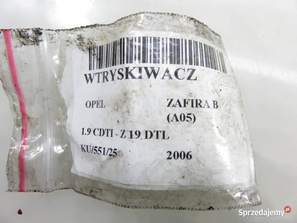 WTRYSKIWACZ OPEL ZAFIRA B ASTRA H 19 CDTI