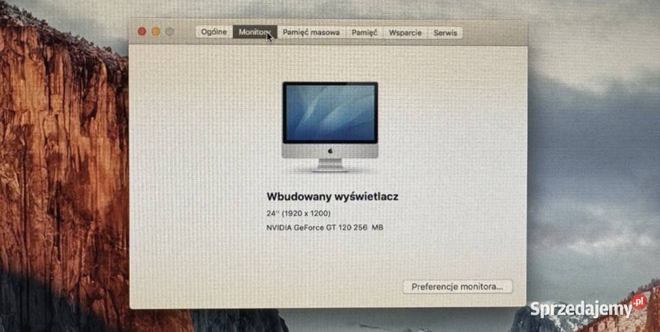 Komputer iMac 24 początek 2009 Procesor 293 GHz Warszawa