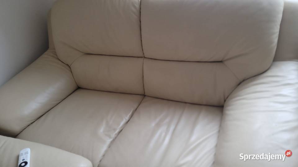 Kanapy skórzane jasne używane 900zl świętokrzyskie Kielce