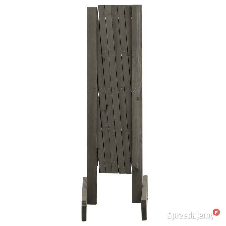 Ogrodowy płot kratkowy szary 120x60 lite drewno Warszawa