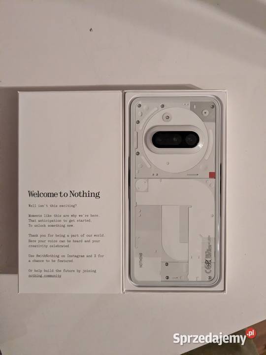 Nothing Phone 3a biały używany 5 miesięcy 100 śląskie Dąbrowa Górnicza sprzedam