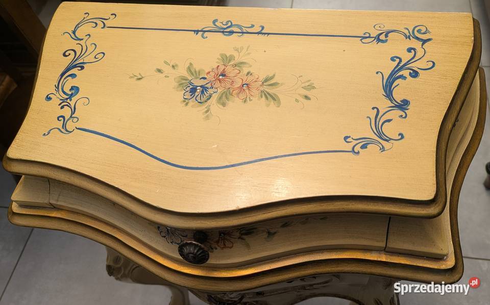 Piękna włoska szafka neobarokowa ecru sklep Dąbrowa Górnicza